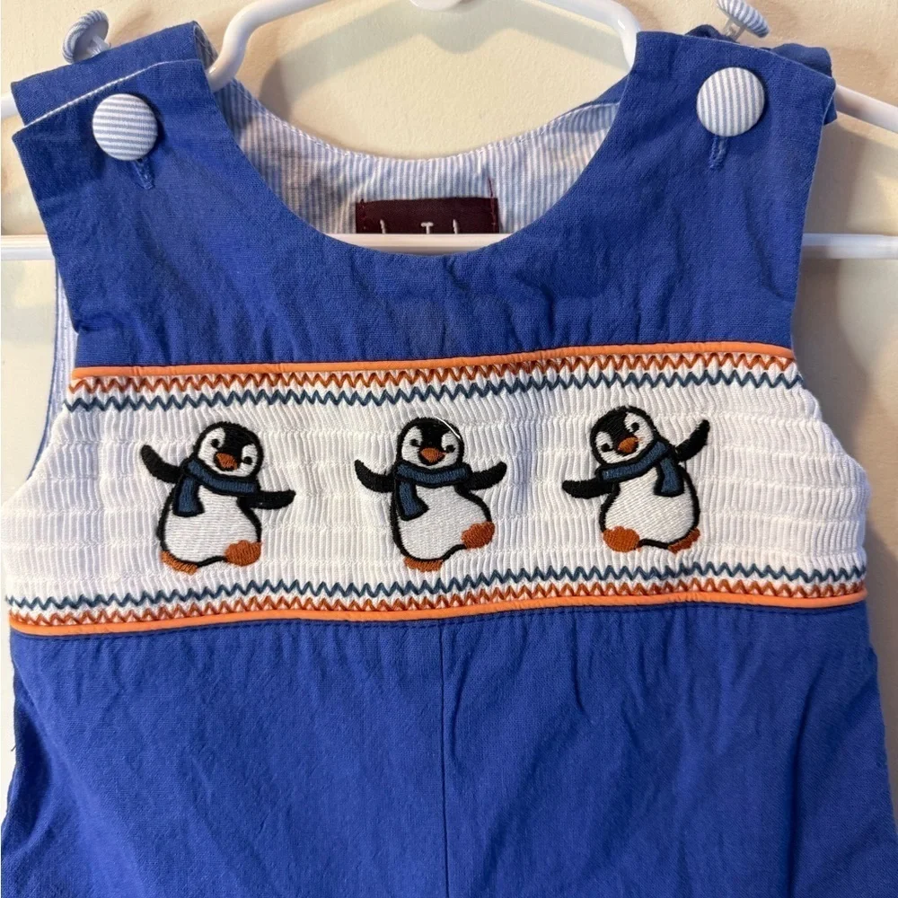 Lil. Cactus Smocked Penguins Longalls
